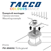Віброопори Vecamco TACCO - 4 шт (Навантаження 100 кг). Антивібраційні вставки для кондиціонерів. Зелені