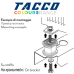 Віброопори Vecamco TACCO - 4 шт (Навантаження 100 кг). Антивібраційні вставки для кондиціонерів. Зелені